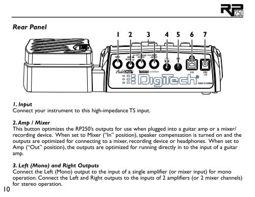 Models and Parameters - Digitech