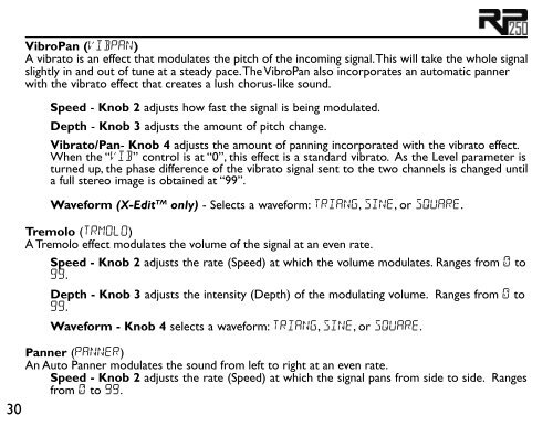 Models and Parameters - Digitech