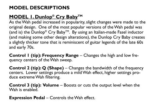 Owner's Manual - Digitech