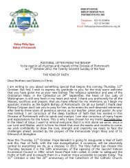 to view the Year of Faith Pastoral Letter PDF.