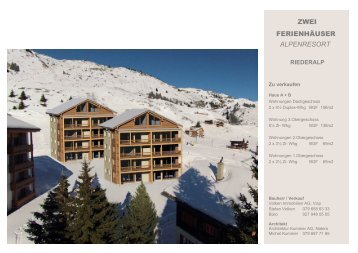 Verkaufsprospekt herunterladen (PDF) - Überbauung Alpenresort A ...