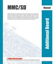 MMC/SD Board User Manual - MikroElektronika