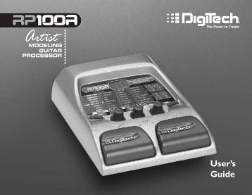 RP100A Owner's Manual-English - Digitech