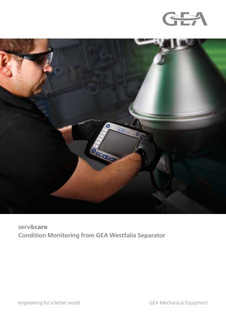 Condition Monitoring from GEA Westfalia Separator (wewatchÃ‚Â®)