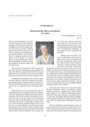 in memoriam professor dr. smilja muÄibabiÄ - Archives of Biological ...