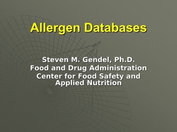 Allergen Databases