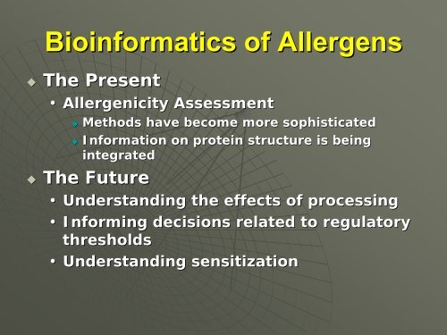 Allergen Databases