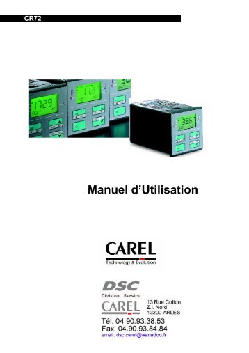 Manuel technique CR72 - DSC