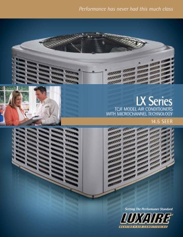 Luxaire LX Series 14.5 SEER Air Conditioners from Luxaire ... - LSKair
