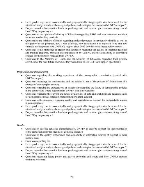 Country Programme (2007-2011/2012) evaluation - UNFPA Moldova