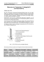 Messung von Temperatur T, Salzgehalt S und ... - Meeresphysik