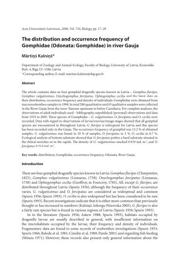 Full Text (PDF) - Environmental and Experimental Biology - Latvijas ...