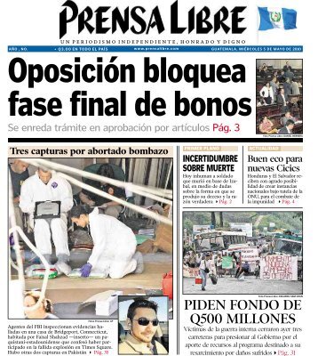 PIDEN FONDO DE Q500 MILLONES - Prensa Libre