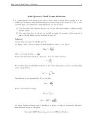 Solutions - American Association of Physics Teachers