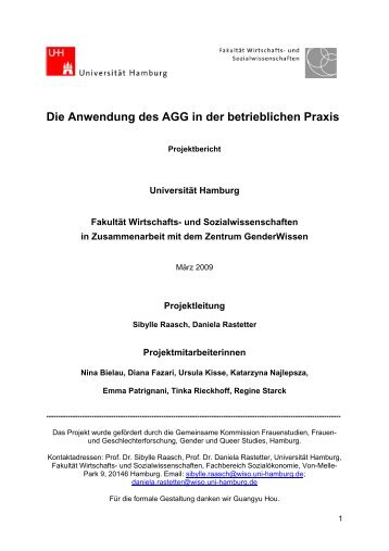 Die Anwendung des AGG in der betrieblichen Praxis