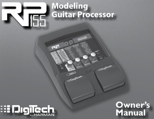 RP155 Owner's Manual-English - Digitech