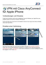 VPN mit Cisco AnyConnect fÃƒÂ¼r Apple iPhone - ZID