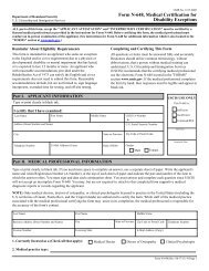 Immigration form N-648 (Medical Certification for Disability Exceptions)