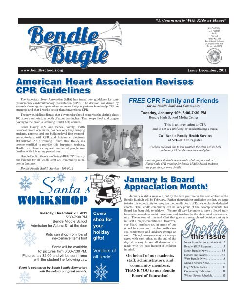 Workshop Bendle Public Schools Workshop Bendle Public Schools