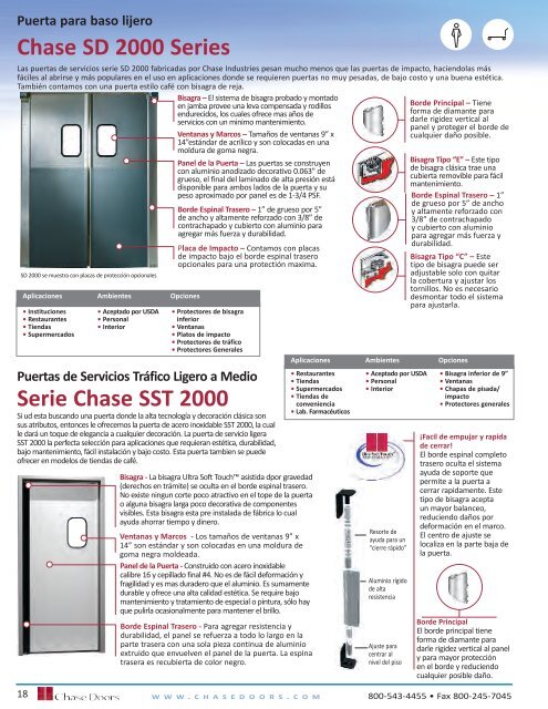 Puertas para TrÃ¡fico Pesado - Chase Doors