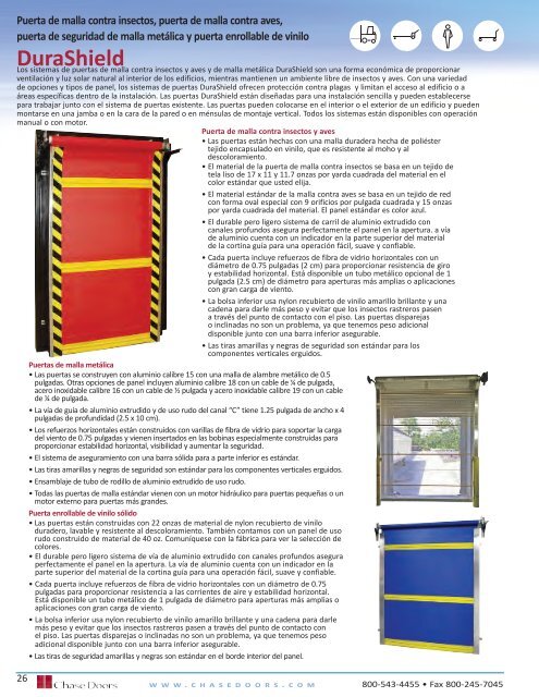 Puertas para TrÃ¡fico Pesado - Chase Doors