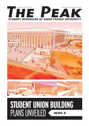 STUDENT UNION BUILDING PLANS UNVEILED NEWS 4 - The Peak