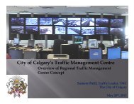 City of Calgary's Traffic Management Centre - (ITS) Canada