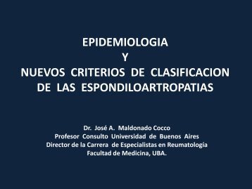 EpidemiologÃ­a y Nuevos Criterios de clasificaciÃ³n de las ...