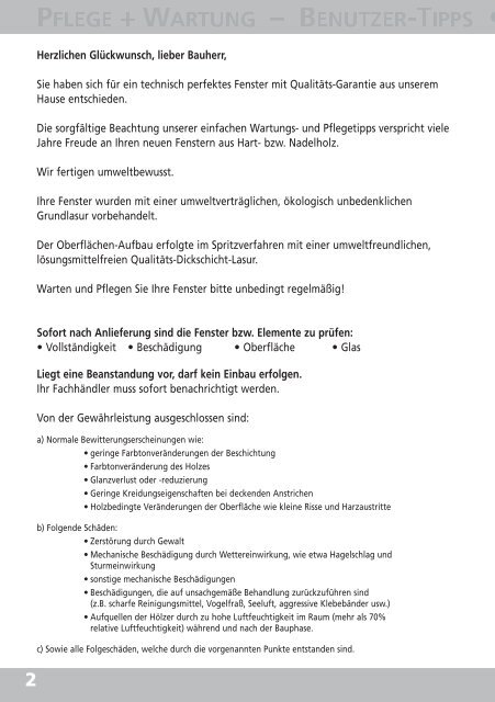 Pflege und Wartung - Kneer GmbH