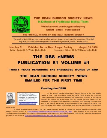 August 2008.pdf - Dean Burgon Society