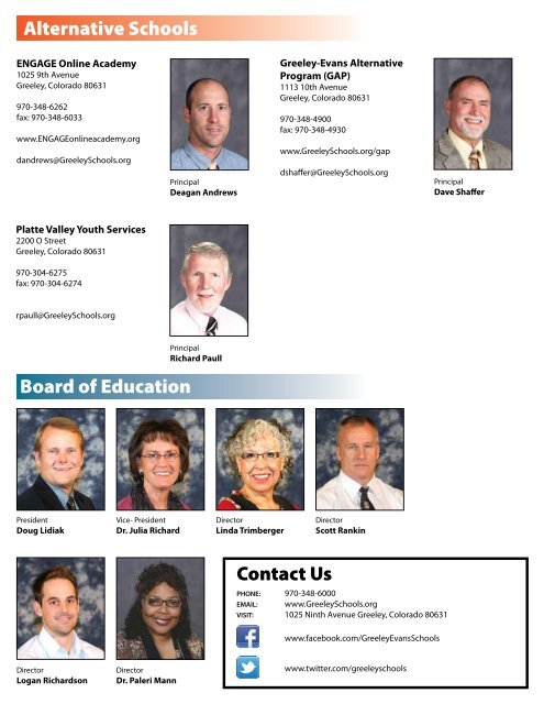 DIRECTORY - Greeley Schools