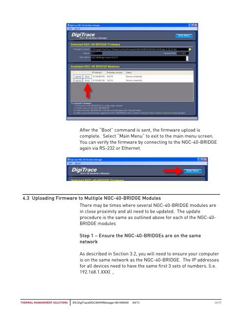 NGC-40 Hardware Manager - Pentair Thermal Management