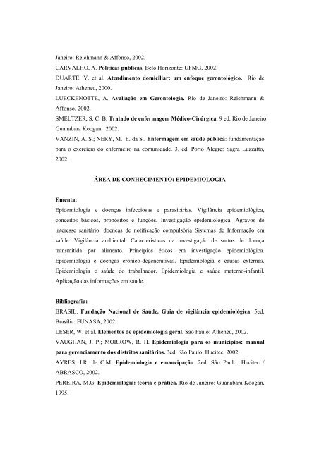 ANEXO II Ementas e Bibliografias CENTRO DE ... - PCI - Concursos