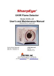 20/20L (LB) - UV/IR Flame Detector - Spectrex Inc.