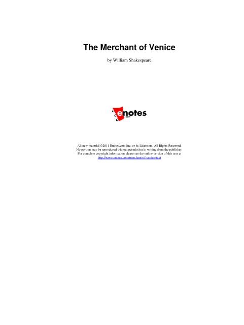 The Merchant of Venice - mmRyan
