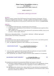 Esperienza 2 - Scheda docenti - La Chimica a Napoli - UniversitÃ  ...