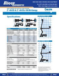 Genie Z-4525-DC-Bi-Energy Specifications