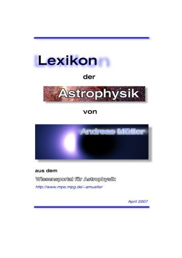 Lexikon der Astrophysik Z - Wissenschaft Online