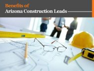 Benefits of Construction Leads in Utah