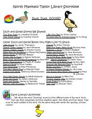 Duck, Duck, Goose - City of North Mankato