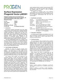 Datasheet - PROGEN Biotechnik GmbH