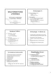 Malformations utÃ©rines