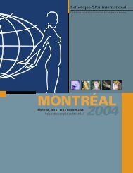 MONTRÃAL - EsthÃ©tique Spa International