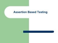 Assertion Based Testing - COE1502