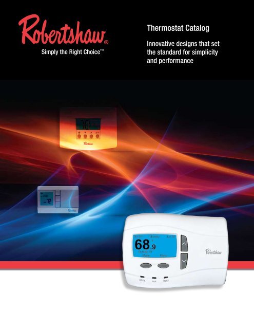 Robertshaw Thermostat Catalog - PexSupply.com