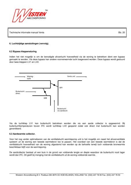 Western ventilatie combi-warmtepompunits voor woningen en ...