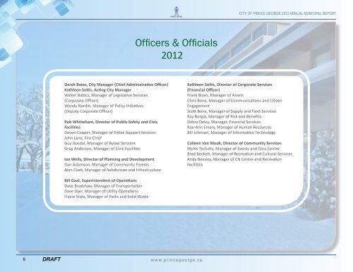 2012 City of Prince George Annual Report