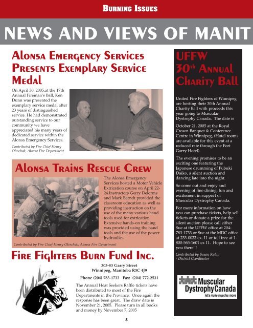 Fall 2005 Issue - Office of the Fire Commissioner