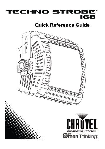 TechnoStrobe 168 Quick Reference Guide, Rev. 2, Multi-Language