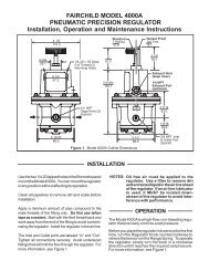 M4000A IOM - Fairchild Industrial Products